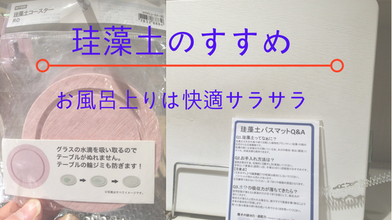珪藻土バスマットやコースターはニトリがおすすめ みそろぐ